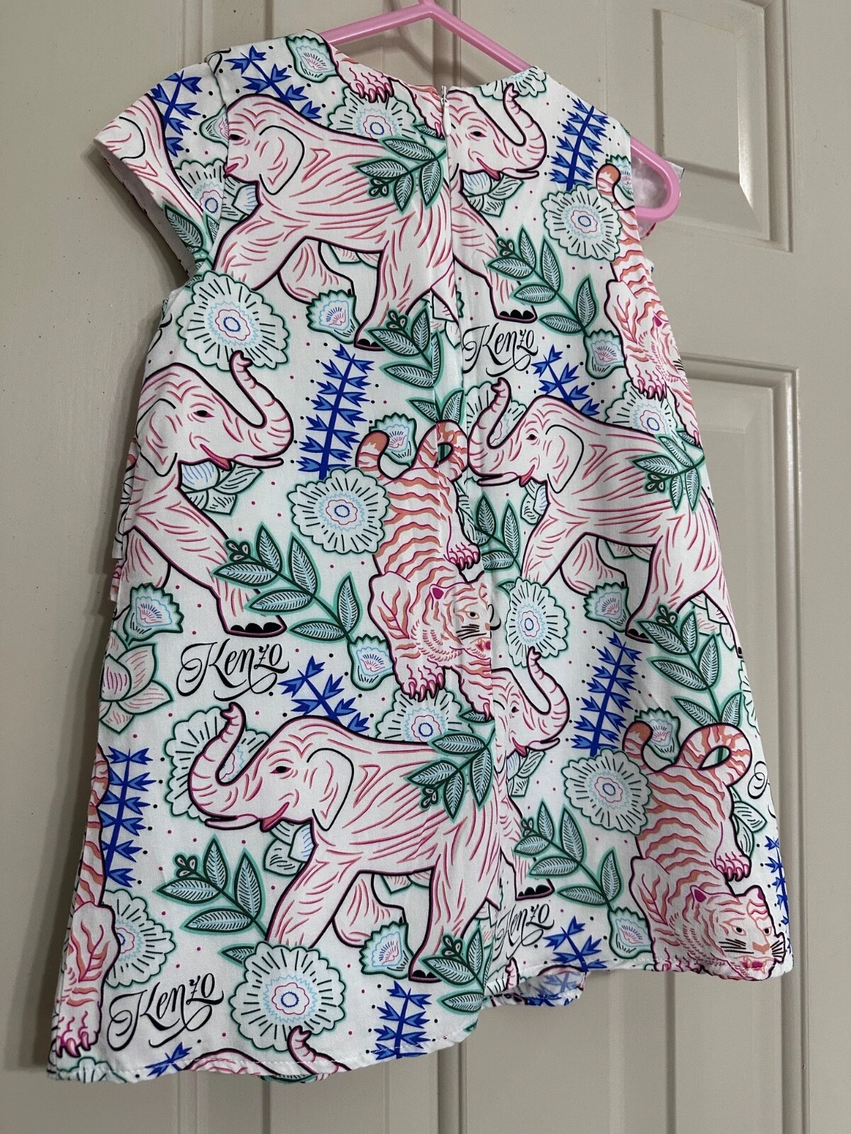 Autentico abito Kenzo stampa animalier con volant