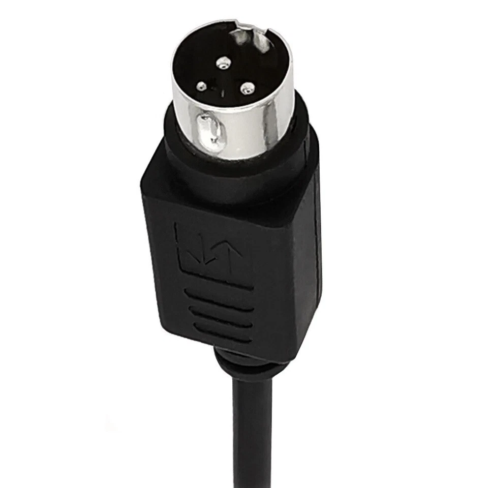 3 Pin DIN Male to 5.5mm x 2.1mm Female DC Power Cable for Printer Stage Lighting - Image 4 of 4