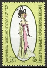 Austria 1979, Design Dress (1900) by Theo Zasche VF MNH, Mi 1604
