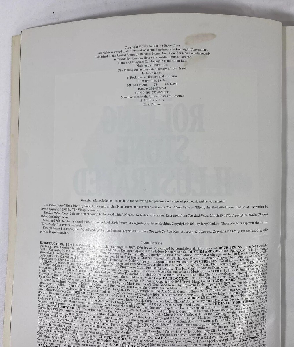 The Rolling Stone Illustrated History of Rock & Roll 1976 - 1st