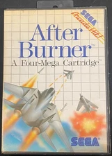 After Burner Game Cartridge in Case (Sega Master, 1988)
