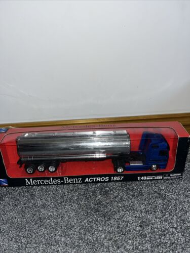New newray model tanker truck mercedes benz actros 1857 1:43 Diecast Collectors - Picture 1 of 7
