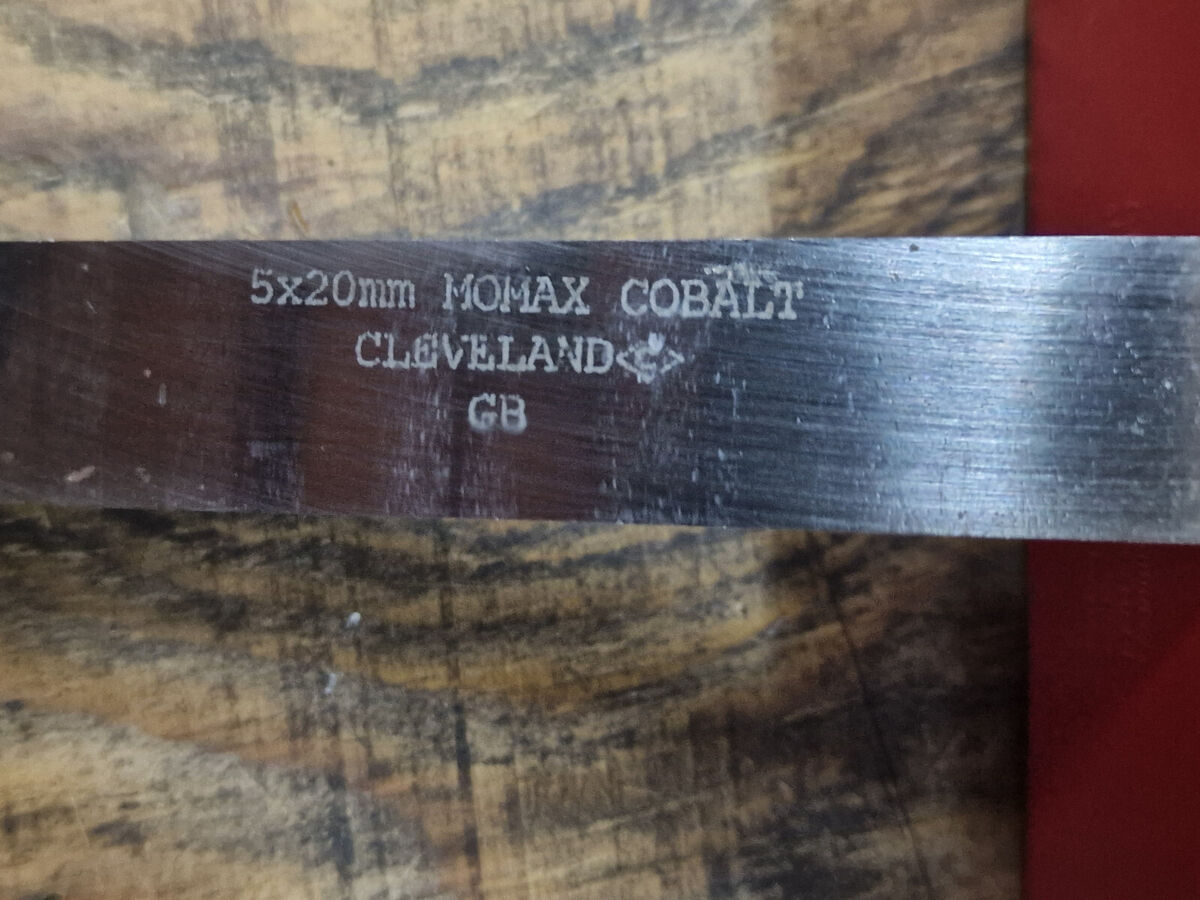 Cleveland mo max 5 x 20 x 160mm 3/16 x 13/16 HSS Cobalt Cleveland mo max 5 x 20 x 160mm 3/16 x 13/16 HSS Cobalt