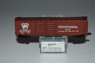 N Scale Atlas 2331 Pennsylvania 50' Double Door Boxcar 83247 C36418 | eBay