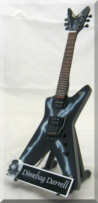 DIMEBAG DARRELL  Miniature Guitar Pantera  Lightning w/ Guitar Pick