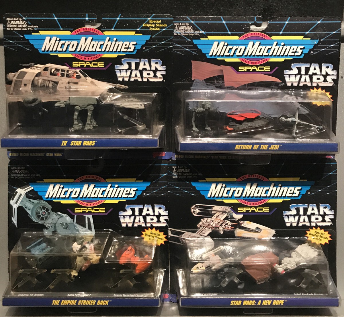 1994 -VINTAGE- 4 x Sets -Star Wars - ⭐️MicroMachines -ESP 1994 -VINTAGE- 4 x Sets -Star Wars - ⭐️MicroMachines -ESP