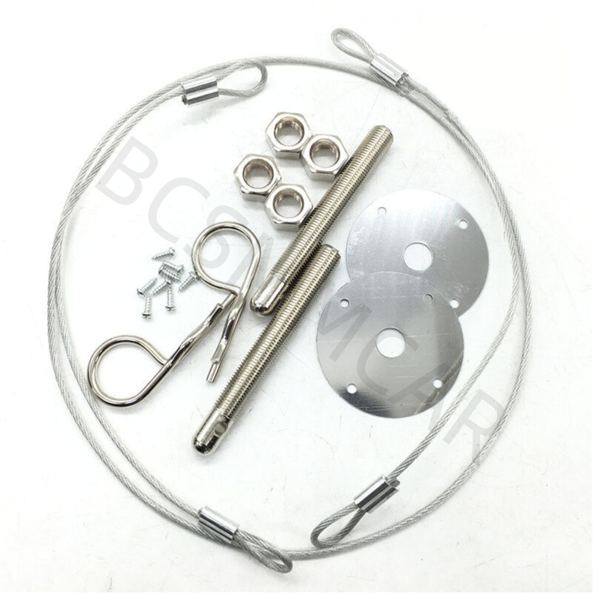 Car Plus Flush Hood Latch Pin Kit Racing Auto Engine Locks Bonnet Locking Hood