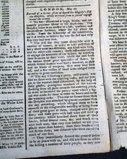 Samuel Wallis Royal Navy HMS DOLPHIN Global World Ship Voyage 1768 Newspaper