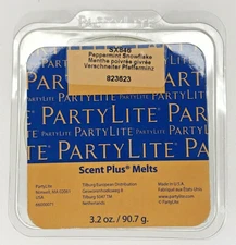 PartyLite Scent Plus Melts 9 pc Retired Peppermint Snowflake P7E/SX846/Bin 9