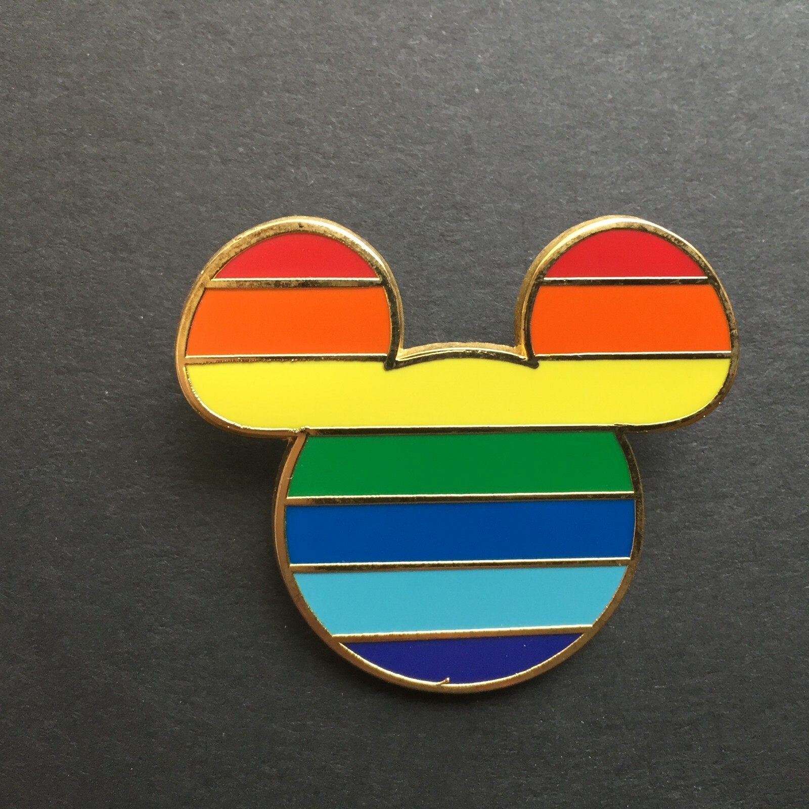 Mickey Mouse - Rainbow Mickey Head Icon - Disney Pin 42975