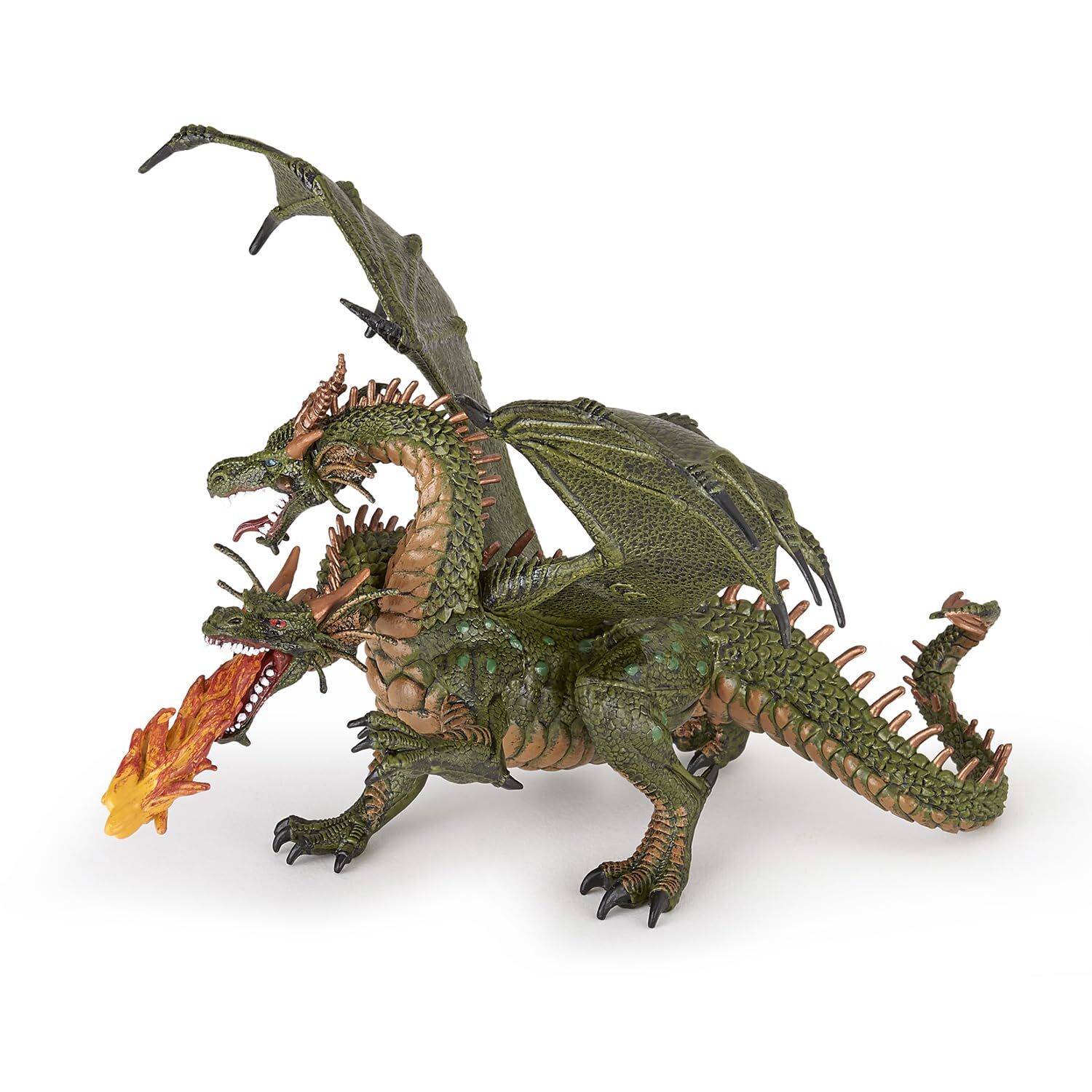 -Hand-Painted - Figurine -Medieval-Fantasy -Headed Dragon -36019 - Collectibl...