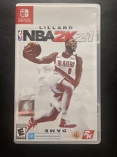 NBA 2K21 Basketball Nintendo Switch Video Game Lillard Dame ESRB Tested CIB