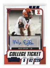 2021 Contenders Draft Picks Milo Eifler College Ticket Auto Autograph RC #267