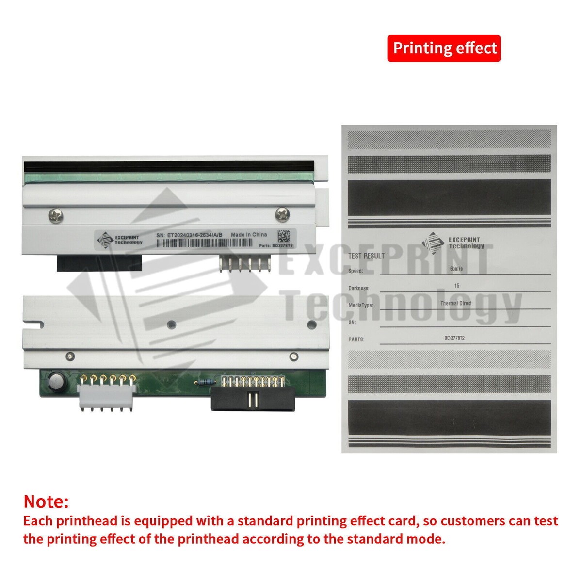Tête D'impression Datamax I-4212E Mark II – 203 DPI – PHD20-2278-01 – Neuve