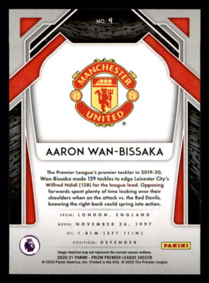 2020-21 Panini Prizm English Premier League #4 Aaron Wan-Bissaka