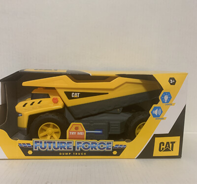 CAT Construction Future Force 11'' Dump Truck Toy  Lights Sounds Christmas Gift