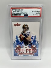 Drew Brees Signed 2010 Score Autograph Auto Card Saints PSA DNA