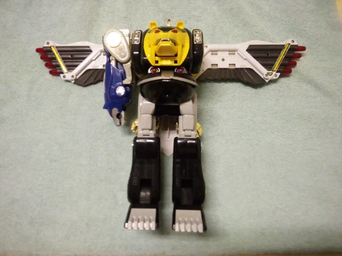 Vintage MMPR Power Rangers White Falconzord & Ninja Megazord Figure