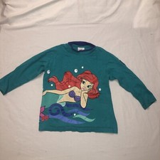 Vintage Little Mermaid Ariel Disney Store Shirt Youth Rare Longsleeve Shirt