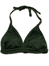 Shade  Shore Womens Size S 4-6 Tie-Back Removable Pad Green Bikini Top