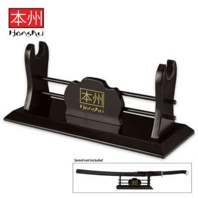 HONSHU Shinwa Deluxe Single Table Samurai Katana Sword Display Stand Holder Mount New