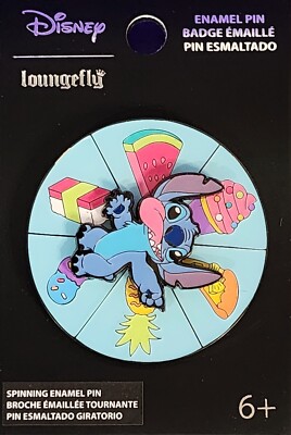 Loungefly Disney Lilo & Stitch Stitch Snacks Spinner Pin Pizza