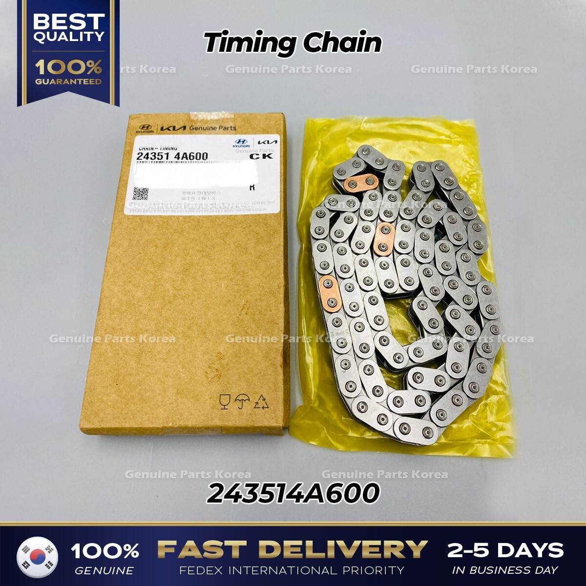 バイイー　6口 ⭐Genuine⭐ Timing Chain 243514A600 for Hyundai H100 Kia K2500 | eBay