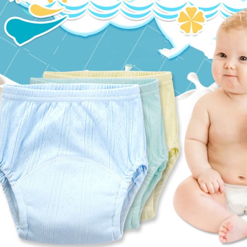 Waterproof Diaper Pants Baby Cotton Underwear Toddler Potty Underwear - Imagen 11 de 12