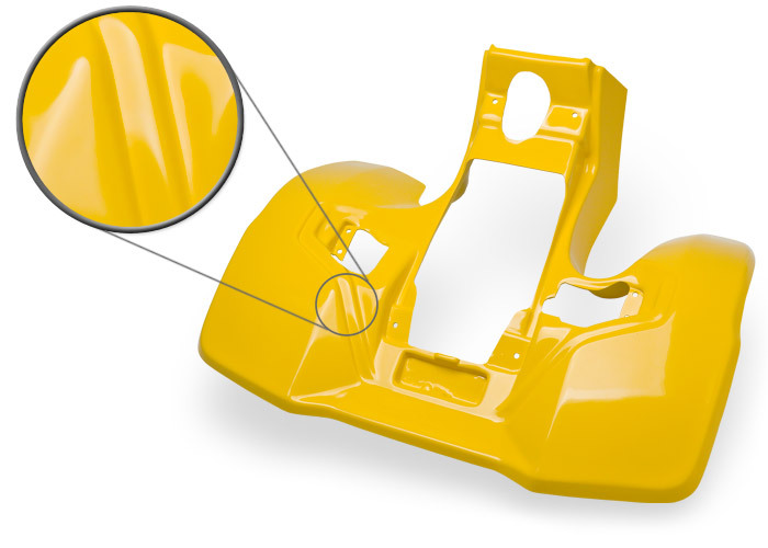 NEW SUZUKI LT250R 85 - 92 PLASTIC YELLOW FRONT FENDER PLASTICS LT