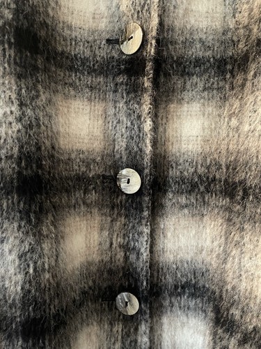 Ladies Windsmoor Black White Alpaca Virgin Wool Mix 3/4 Length Coat. UK Size 20 - Picture 3 of 9