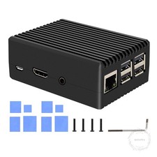 For Raspberry Pi 3 B Case, Aluminum Alloy Heavy Duty Passive Cooling Metal Case