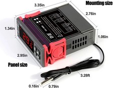 AC 110V Universal STC-1000 Digital Temperature Controller Thermostat w/ Sensor