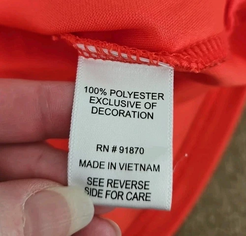 Ladies Pebble Beach Dry-Luxe Performance Golf Polo Shirt - Coral - Size XL - Picture 10 of 10