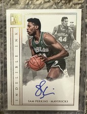 2017-18 Impeccable Basketball Indelible Ink Sam Perkins Auto #3/10