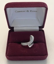 CAMROSE & KROSS JACQUELINE KENNEDY JBK SIMULATED DIAMOND RING SIZE 7.5 ~ NIB