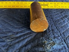 Solid Copper Round Rod Stock 2 1/2 Diameter 6 1/4 In Length Machinist Grade
