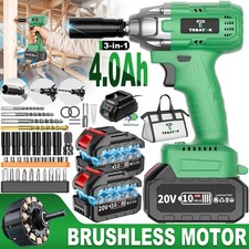 20V brushless electric wrench set,high torque cordless impact wrench