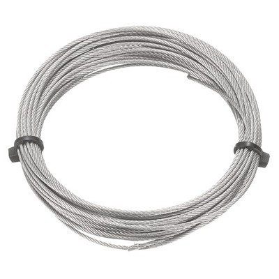 20ft (6M) 1mm Stainless Steel Wire Rope 7x7 Strand with 20pcs Loop Sleeves