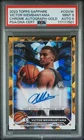2023 Topps Chrome Sapphire Victor Wembanyama Gold Refractor Auto RC #1/50