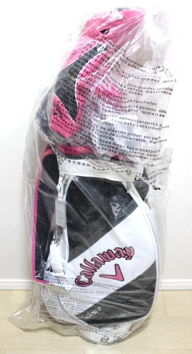 CALLAWAY SOLAIRE Ladies 8 Club Set with Caddy Bag Head Cover 2018 Model Pink
