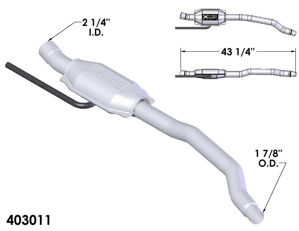 Convertidor catalítico para Chrysler Fifth Avenue 1988-1989 Foto 2 de 2