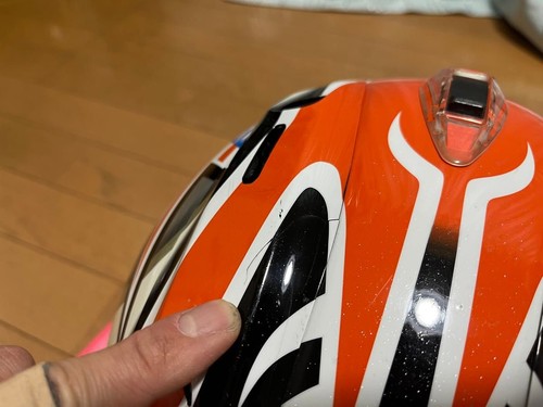 Arai RX-7X HAYDEN LAGUNA w/ spoiler Motorcycle Helmet Size - M (57-58cm) Used - Picture 17 of 18