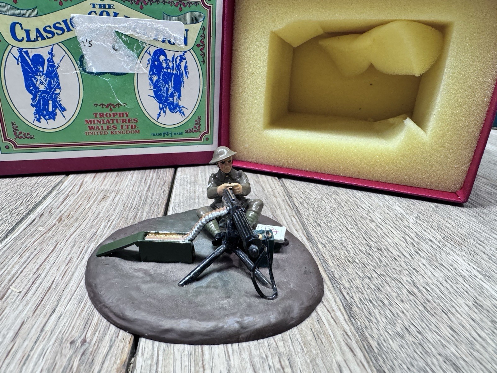 Trophy: Boxed Set - British Machine Gunner, 1916, WW1.