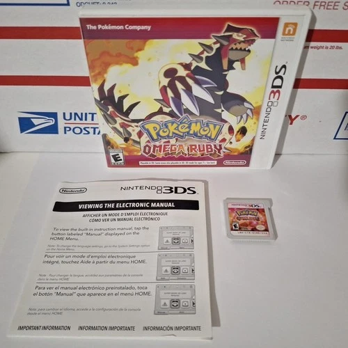 New ListingPokemon Omega Ruby & Sun Nintendo 3DS 2014 Brendan May Pikachu Groudon