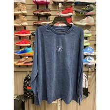 Kangol Blue Acid Wash Long Sleeve T-Shirt Siz...