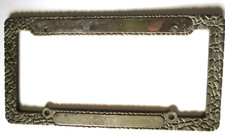 Cruiser Accessories License Plate Frame Metal Gold Tone Textured Made in USA