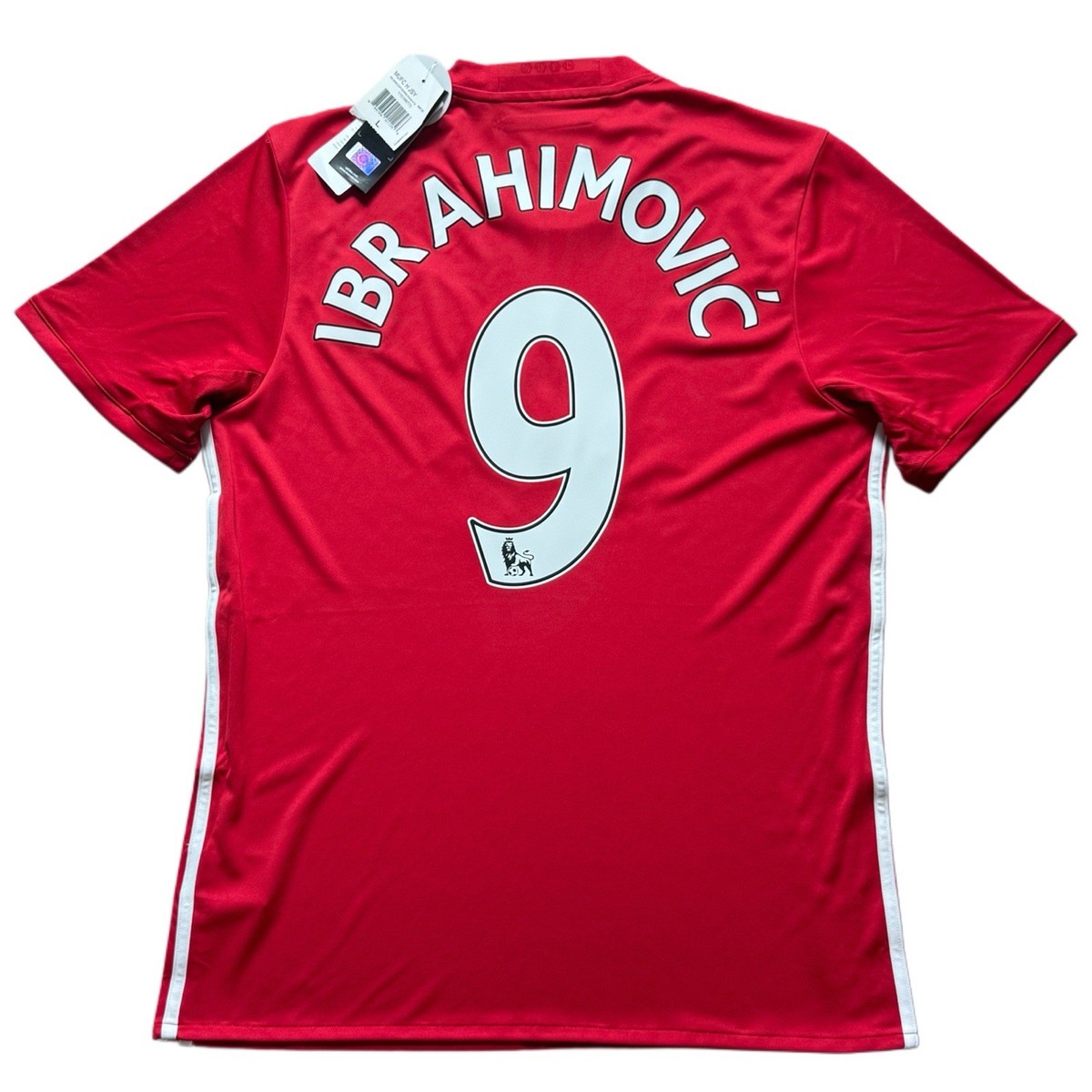 16-17Manchester United IBRAHIMOVIĆ 9番　 M 2016/17 Manchester United Home Jersey #9 Ibrahimovic XL