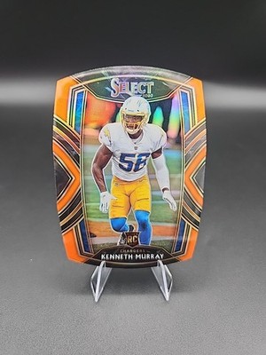2020 Panini Select KENNETH MURRAY Club Level Orange Die-Cut RC #292 LA Chargers