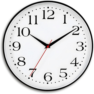 Wall Clock Battery Operated, 12 Inch Silent Non Ticking Quartz round Large Wall