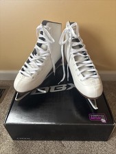 dbx Motion Figure Ice Skates White Size 10 Women s Lace Closure Ice Skating NEW